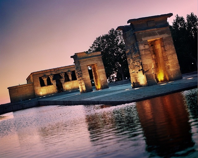 The Egyptian Temple of Debod in Madrid