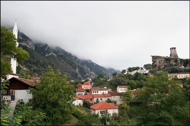 The fort of Kruje in Albania
